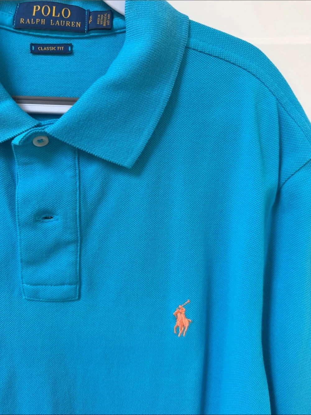 Polo by Ralph Lauren Men’s Polo Shirt in Bright Turquoise - Classic Fit - Sz SP